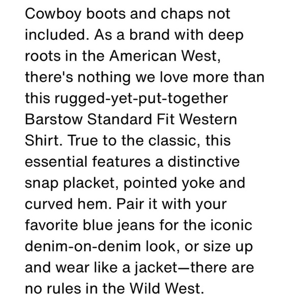 LEVIS Men's Barstow Western Denim Shirt Size Medium MSRP $79.50 - Picture 12 of 15